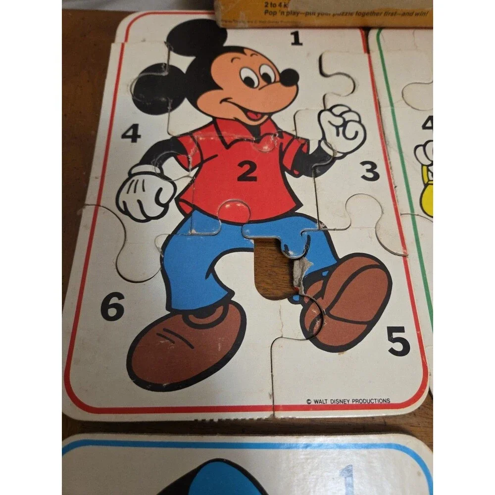 Disney My First Game Pop-O-Matic Puzzle Match Game 1977 Vintage Gabriel